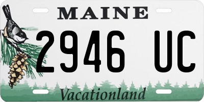 ME license plate 2946UC