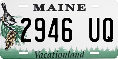 ME license plate 2946UQ