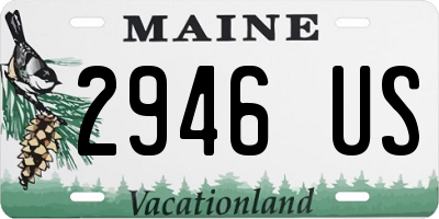 ME license plate 2946US