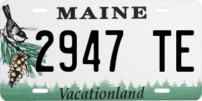 ME license plate 2947TE