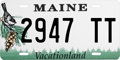 ME license plate 2947TT