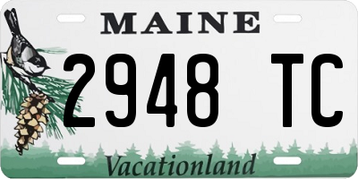 ME license plate 2948TC