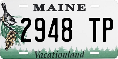 ME license plate 2948TP