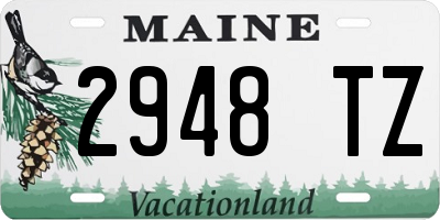 ME license plate 2948TZ