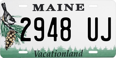 ME license plate 2948UJ