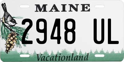 ME license plate 2948UL