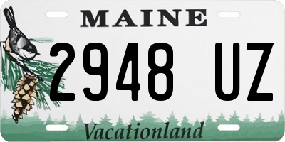 ME license plate 2948UZ