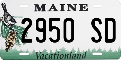 ME license plate 2950SD