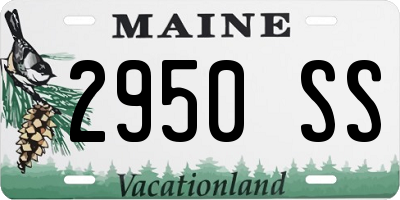 ME license plate 2950SS