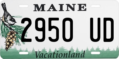 ME license plate 2950UD