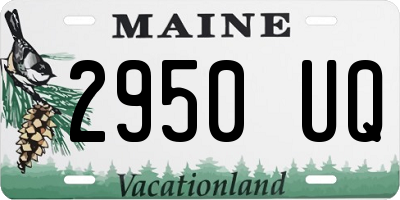 ME license plate 2950UQ
