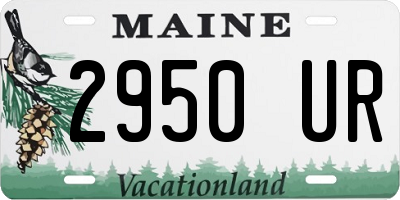 ME license plate 2950UR