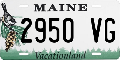 ME license plate 2950VG