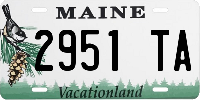 ME license plate 2951TA