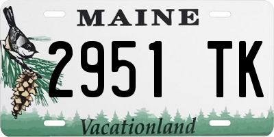 ME license plate 2951TK