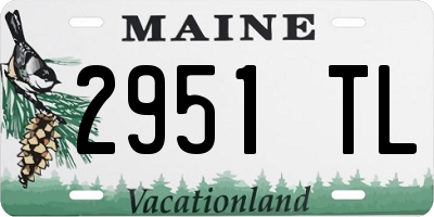 ME license plate 2951TL