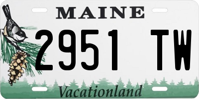 ME license plate 2951TW