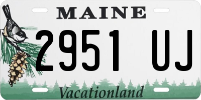 ME license plate 2951UJ