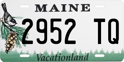 ME license plate 2952TQ