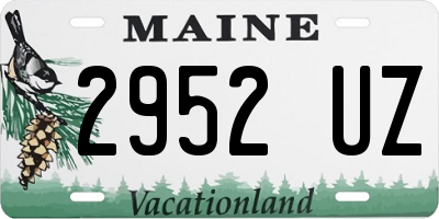 ME license plate 2952UZ