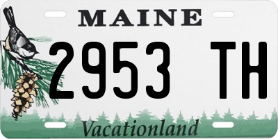 ME license plate 2953TH