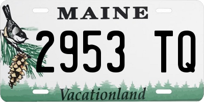 ME license plate 2953TQ