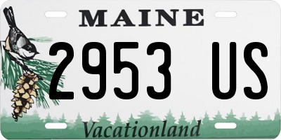 ME license plate 2953US