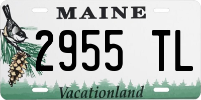 ME license plate 2955TL