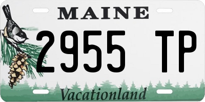 ME license plate 2955TP