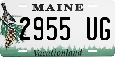 ME license plate 2955UG