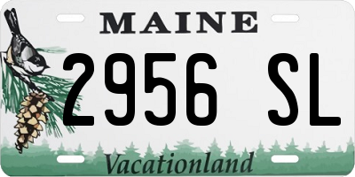 ME license plate 2956SL