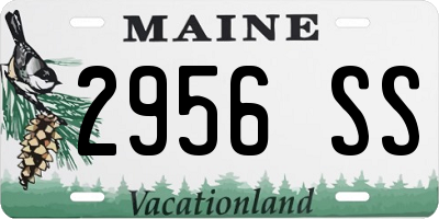 ME license plate 2956SS