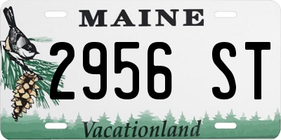 ME license plate 2956ST