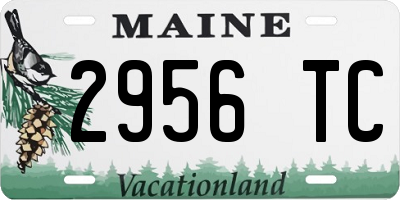 ME license plate 2956TC