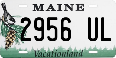 ME license plate 2956UL