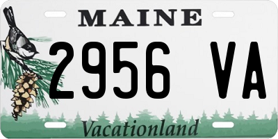 ME license plate 2956VA