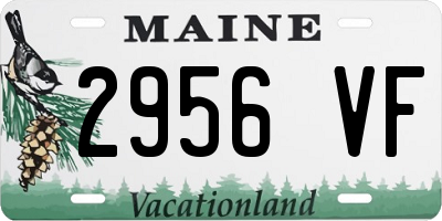 ME license plate 2956VF