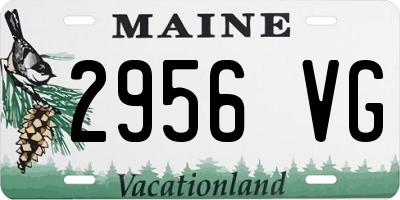 ME license plate 2956VG