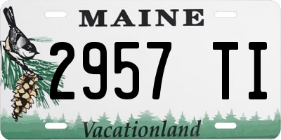 ME license plate 2957TI