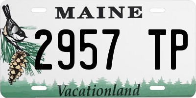 ME license plate 2957TP