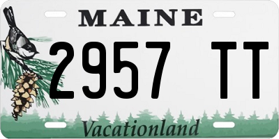 ME license plate 2957TT