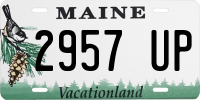 ME license plate 2957UP