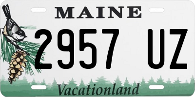 ME license plate 2957UZ