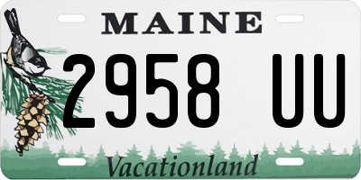 ME license plate 2958UU