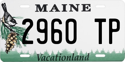 ME license plate 2960TP