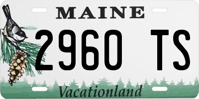ME license plate 2960TS