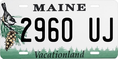 ME license plate 2960UJ