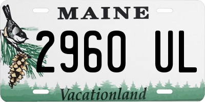 ME license plate 2960UL