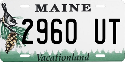 ME license plate 2960UT