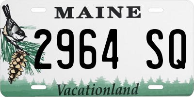 ME license plate 2964SQ